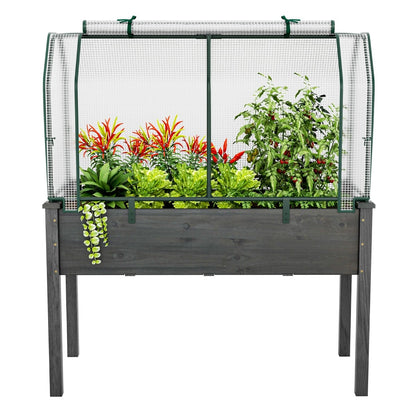 Portable Mini Greenhouse with Roll-Up Zippered Door