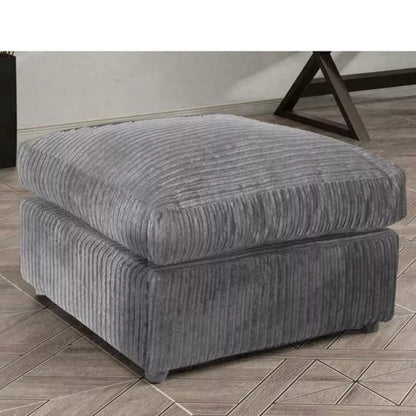 Swansea High Back Fabric 3 Seater and 2 Seater Sofa Set - Brown with Beige or Grey with Black