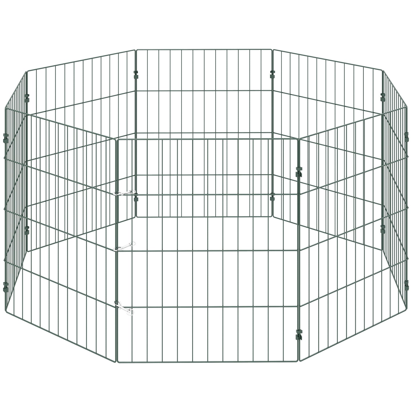 PawHut 8 Panel Pet Playpen for Small Dogs Indoor Outdoor 60 cm Height