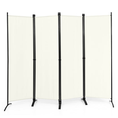 4 Panel Wall Privacy Screen Protector for Home-White