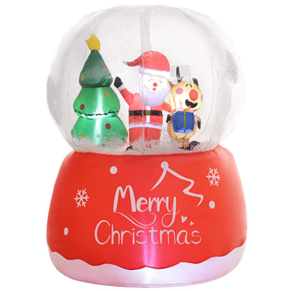 Outsunny 5.5ft Inflatable Snow Globe Christmas Decoration