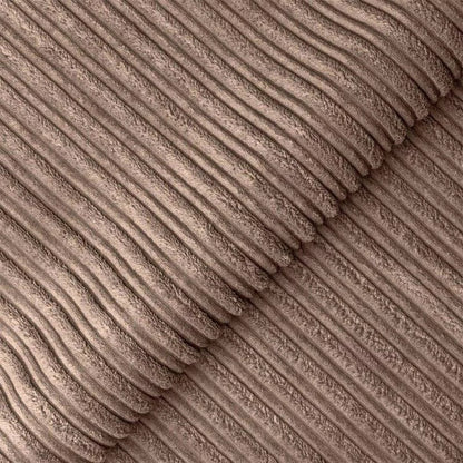 Jamba Double Padded Fabric Brown Corner Sofa - 6 Colours Available