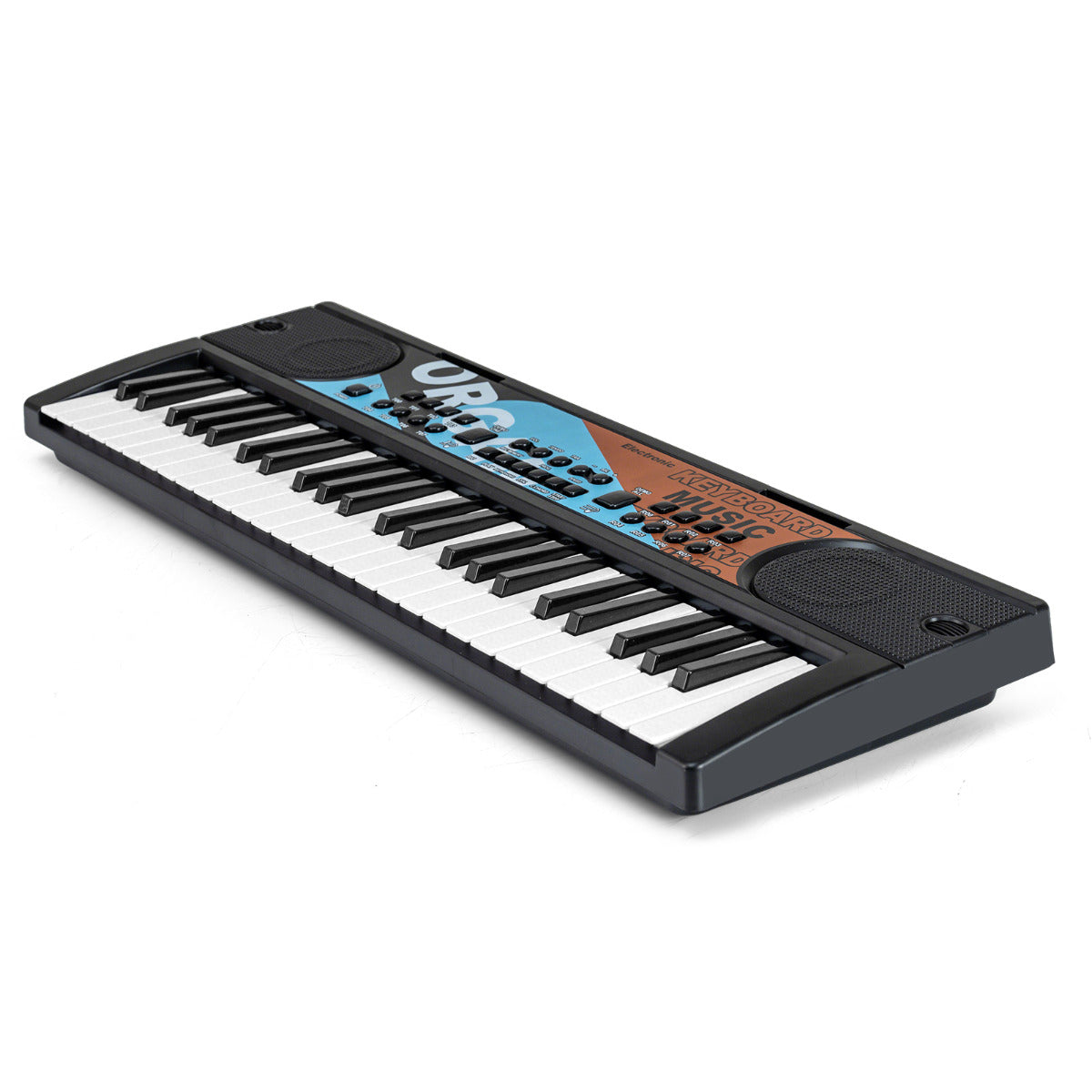49 Keys Portable Kids Piano Keyboard-Black