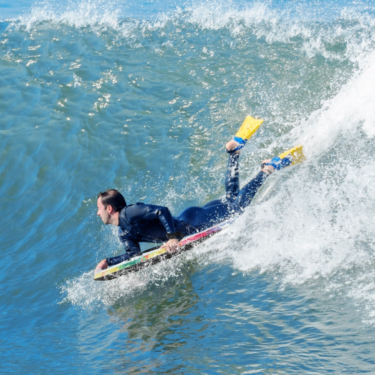 Lightweight Body Board with EPS Core and XPE Deck and HDPE Bottom for Beach Sea and Pool-S
