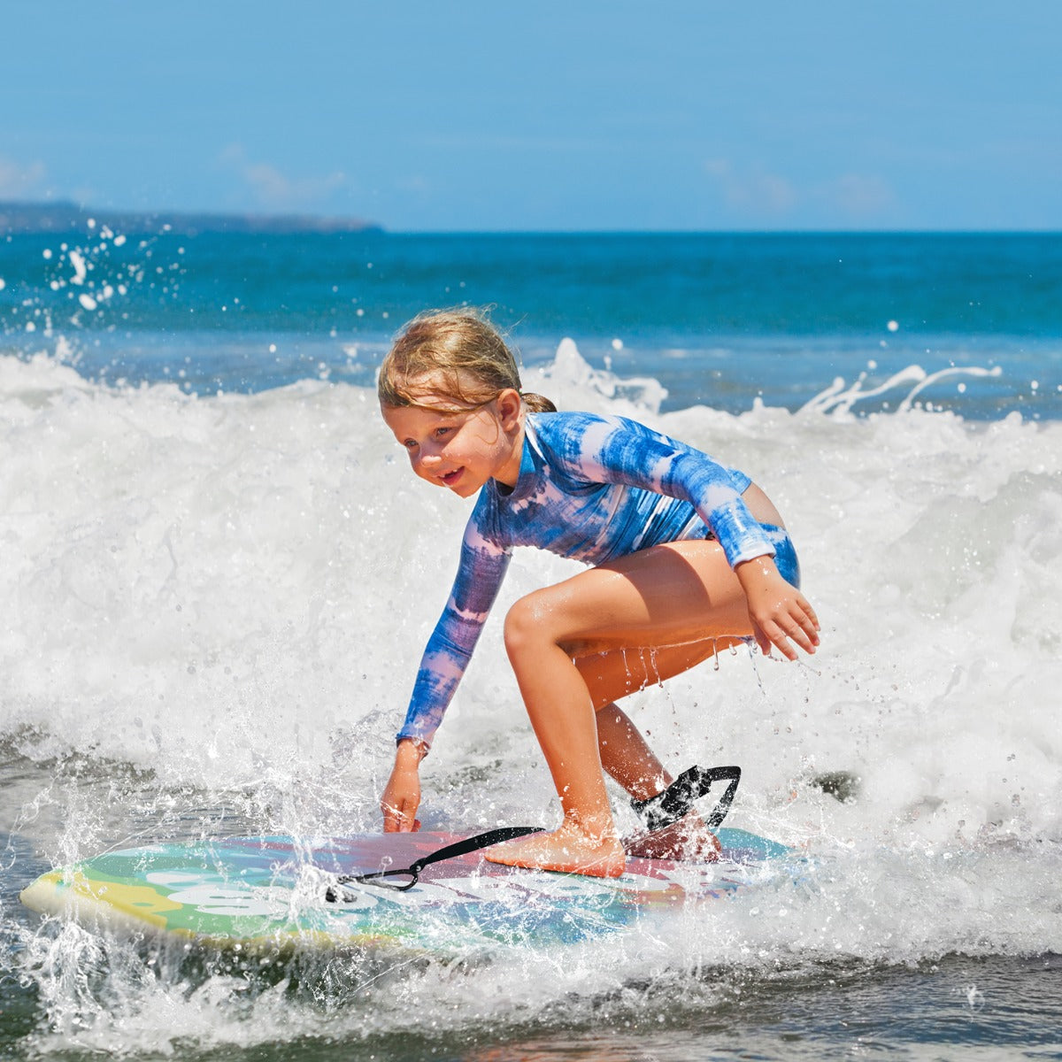 Lightweight Body Board with EPS Core and XPE Deck and HDPE Bottom for Beach Sea and Pool-S