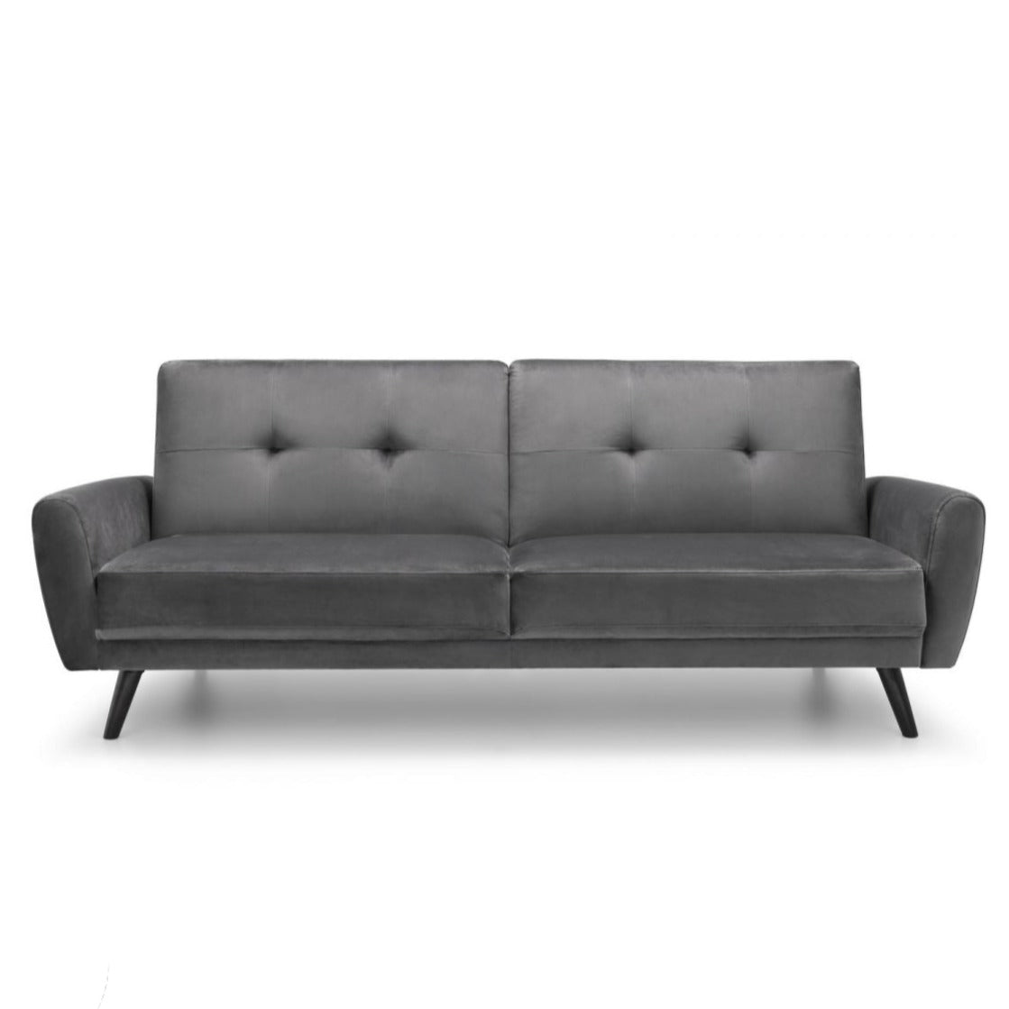 Monza Grey Fabric Retro Sofa Bed