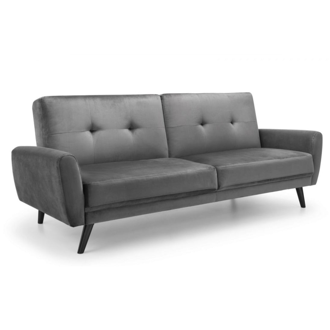 Monza Grey Fabric Retro Sofa Bed