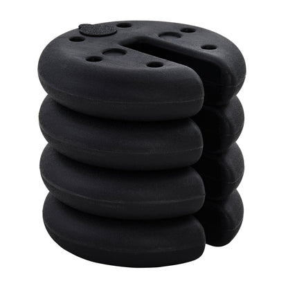 Outsunny Pop up Canopy Weight Set of 4, Heavy Duty Sand Fillable Tent Leg Weights for Marquee Party Tent Canopy, Total 20kg