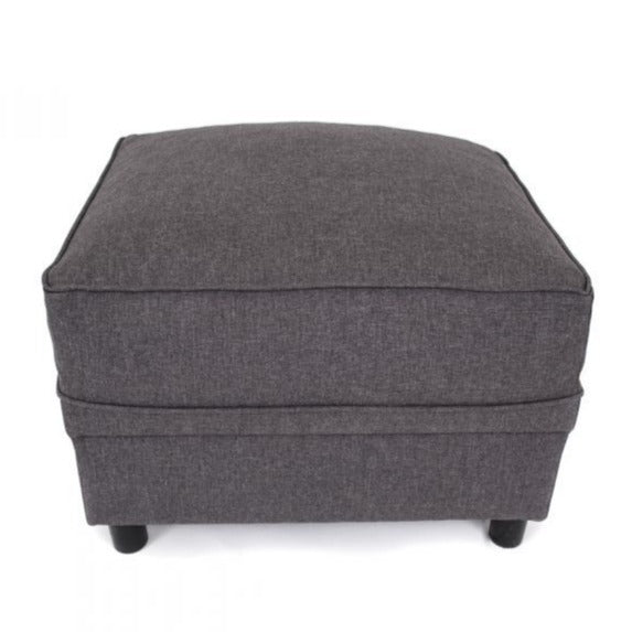 Dorota II Fabric Footstool - Mustard