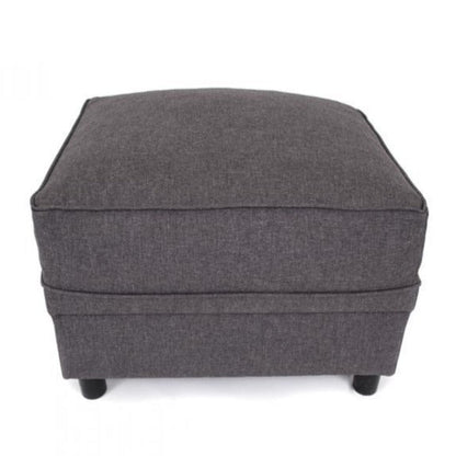 Dorota II Fabric Footstool - Mustard