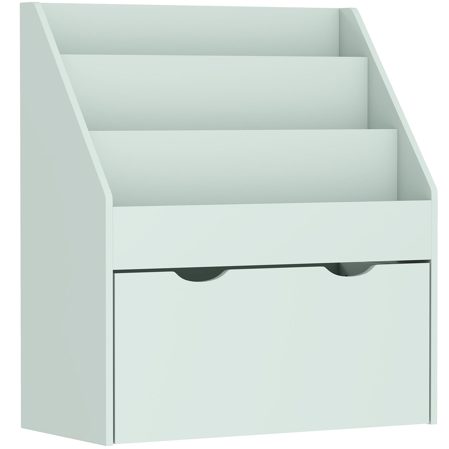 AIYAPLAY Bookcase for Kids with Shelves, Drawer, Bookcase for Bedroom, Playroom, Green