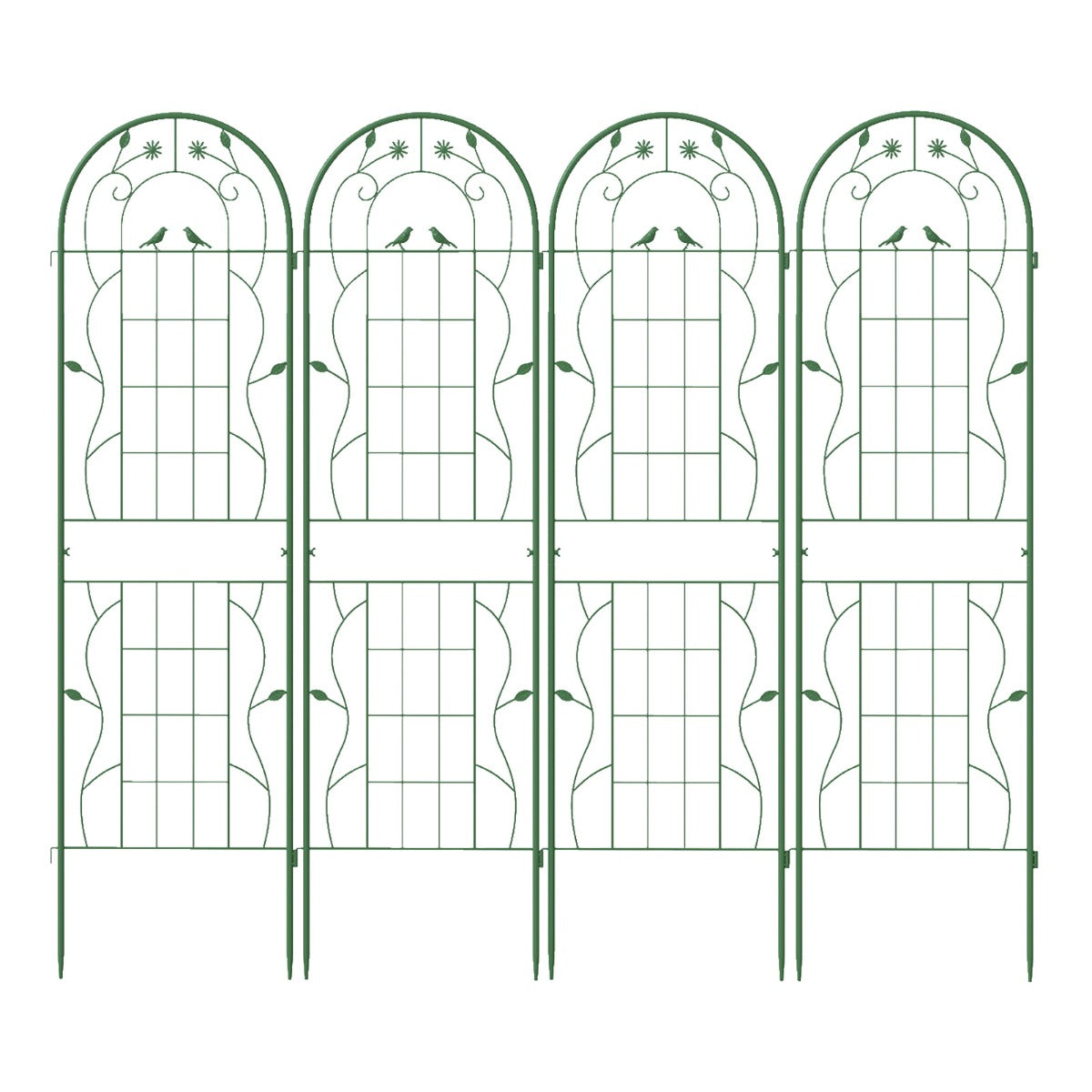 2/4 Pack Metal Garden Trellis for Climbing Plants-Set of 4