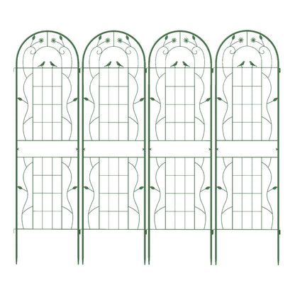 2/4 Pack Metal Garden Trellis for Climbing Plants-Set of 4