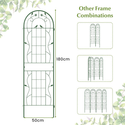 2/4 Pack Metal Garden Trellis for Climbing Plants-Set of 4