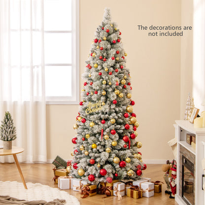 Pop up Artificial Christmas Tree with PVC Tips and Pine Needles-210 cm
