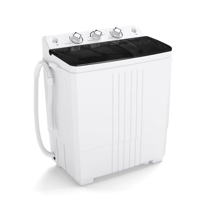 Portable Washing Machine with Drain Pump for Apartment Dorm-Black