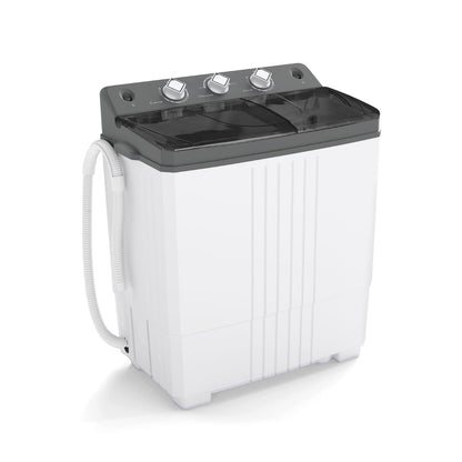 Portable Washing Machine with Drain Pump for Apartment Dorm-Grey
