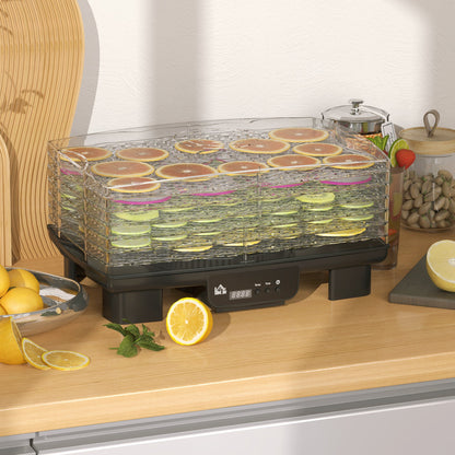 HOMCOM 40-70â Six-Tray Food Dehydrator - Black