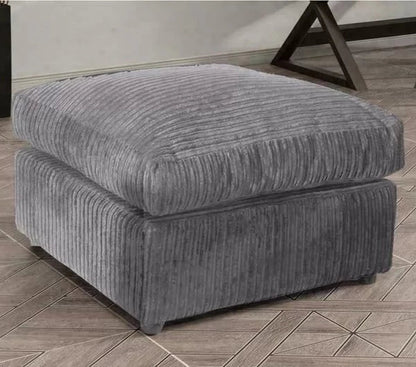 Jamba Double Padded Fabric Cream Corner Sofa - 6 Colours Available
