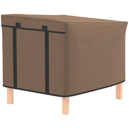 PawHut Water-Resistant Rabbit Hutch Cover for X-D2-0047 and Similar Models, 43 x 52 x 37cm, Brown