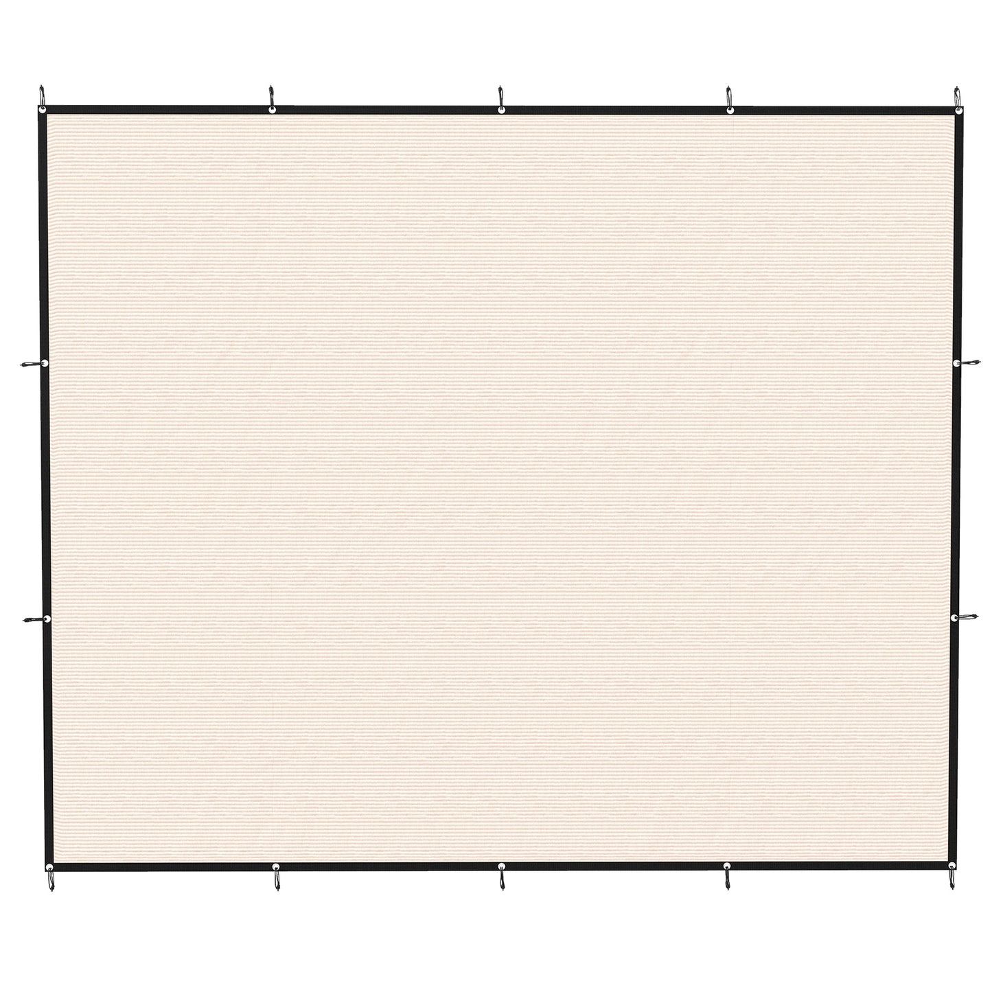 Outsunny Sun Shade Sail UV Protection Canopy with Stainless Steel Eyelets for Patio Garden 3 x 3.6 m Beige