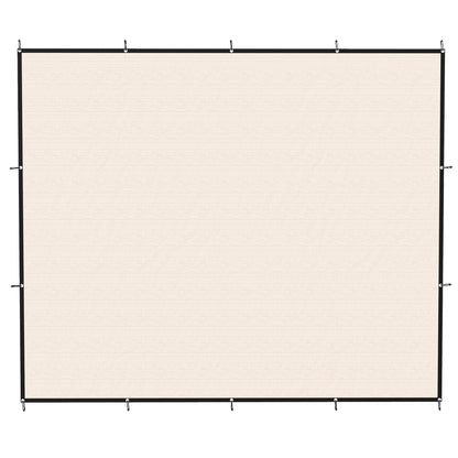 Outsunny Sun Shade Sail UV Protection Canopy with Stainless Steel Eyelets for Patio Garden 3 x 3.6 m Beige