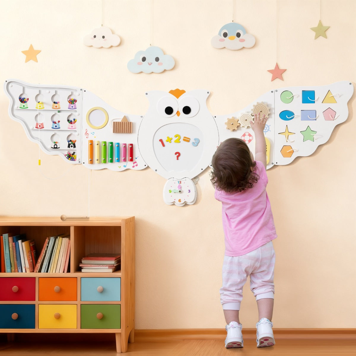 11-in-1 Toddler Learning Activity Center for Boys Girls 3+ Years Old