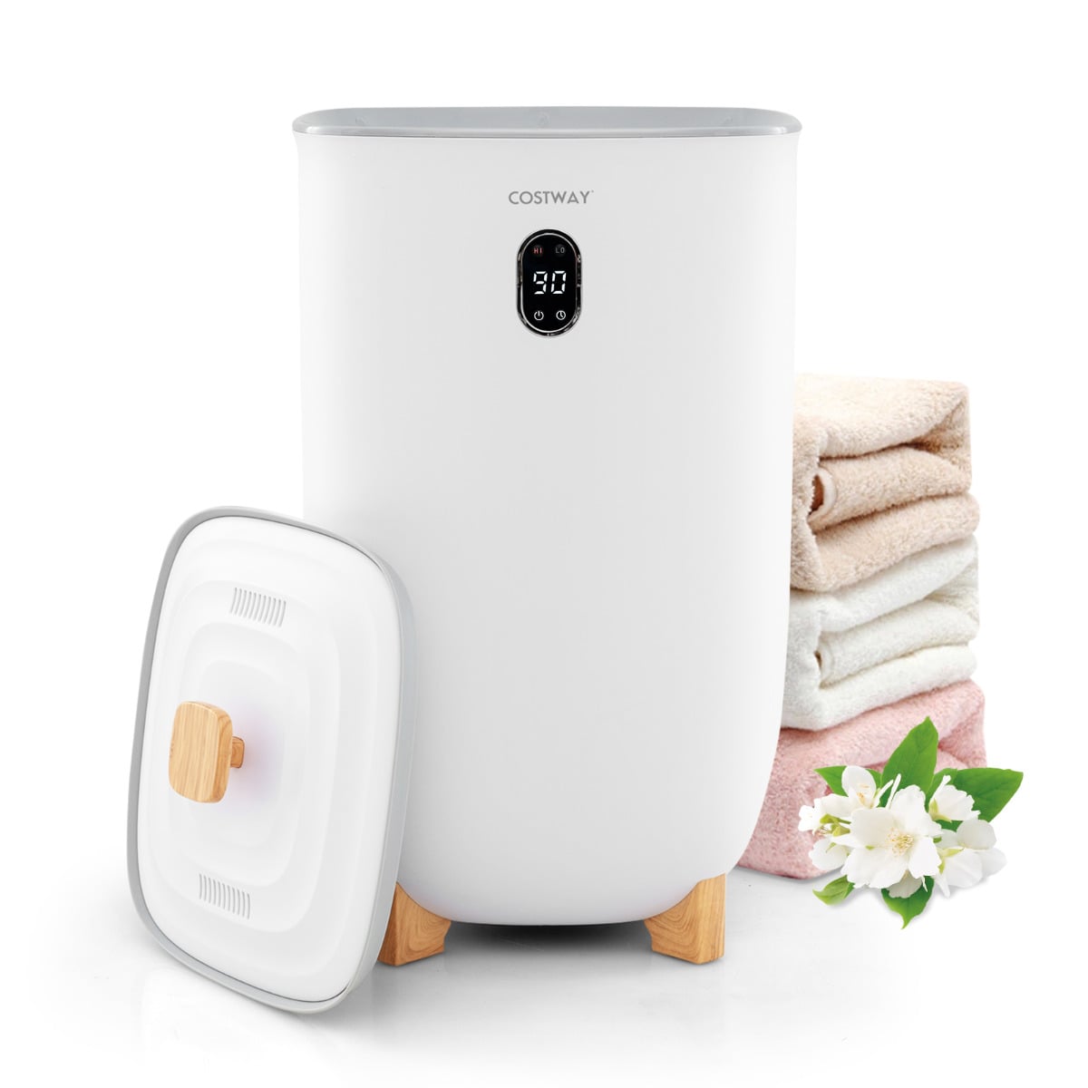 Towel Warmer for Bathroom 40L Large Blanket Warmer-White
