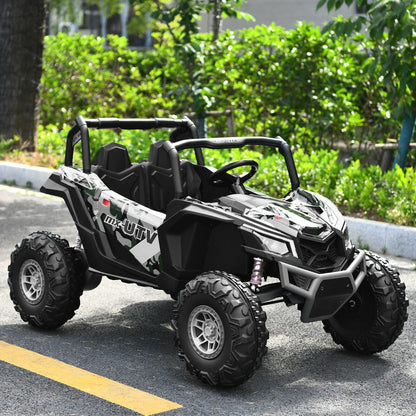 12V Electric Car With Music Remote Control and 2 Seats for Kids-Camouflage