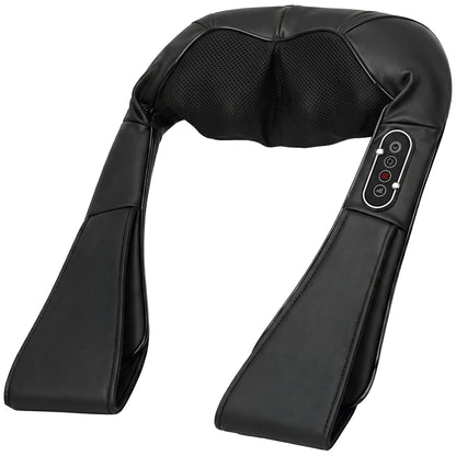 HOMCOM Cordless Neck Massager with Heat, Deep Tissue 4D Shiatsu Neck and Shoulder Massager for Car Home, Gifts for Men Women