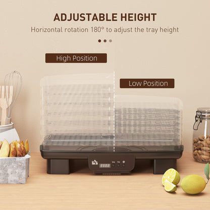 HOMCOM 40-70â Six-Tray Food Dehydrator - Black