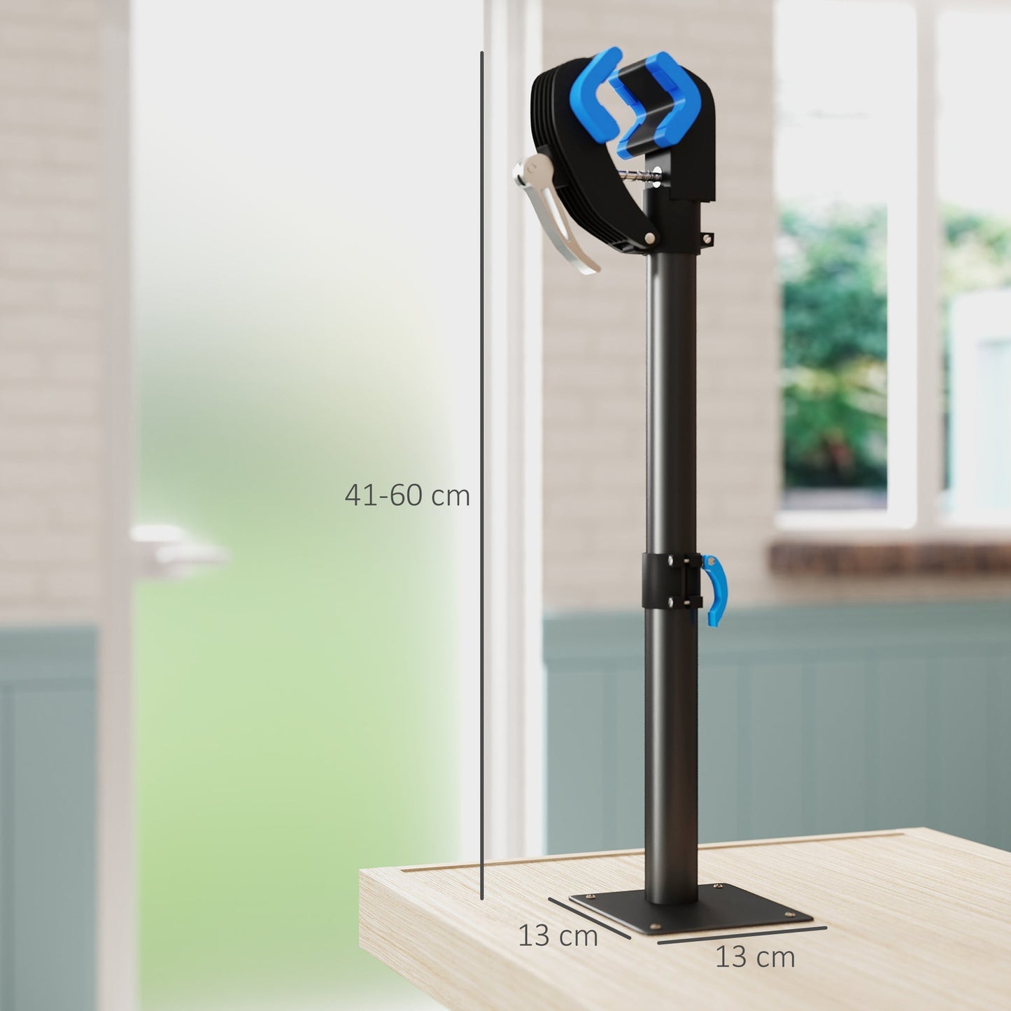 HOMCOM Bike Repair Stand, with Adjustable Clamp, Black