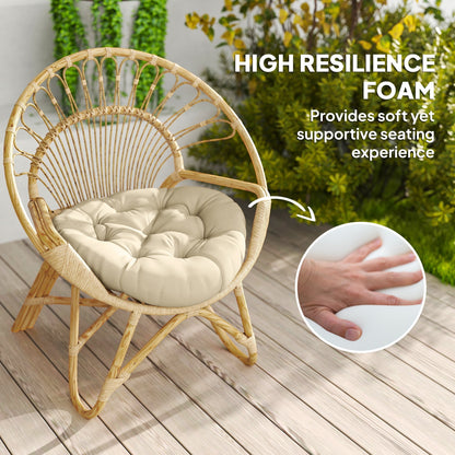 Outsunny Set of Two â60cm Outdoor Cushions - Beige